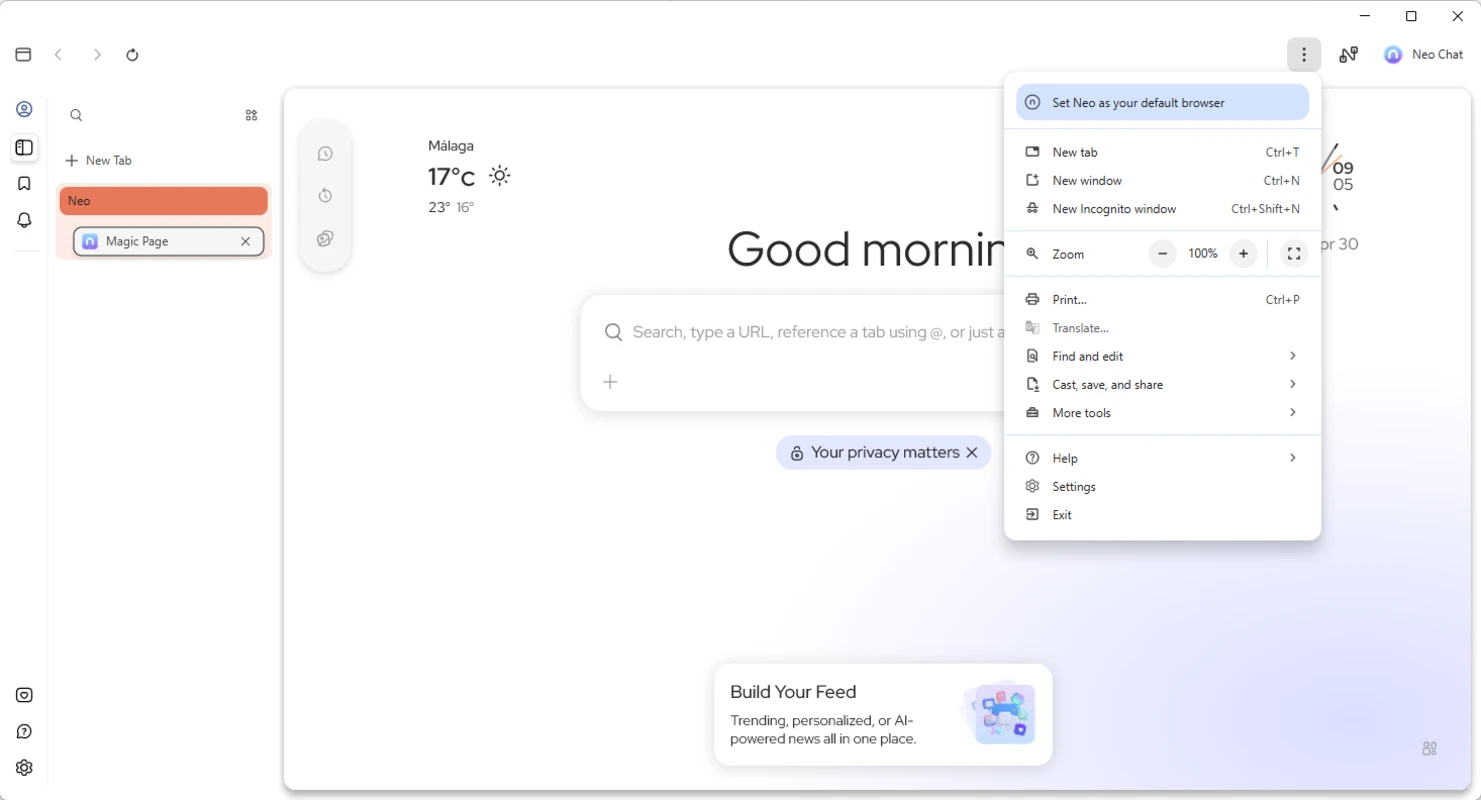 Norton Neo – AI Browser Screenshot 3