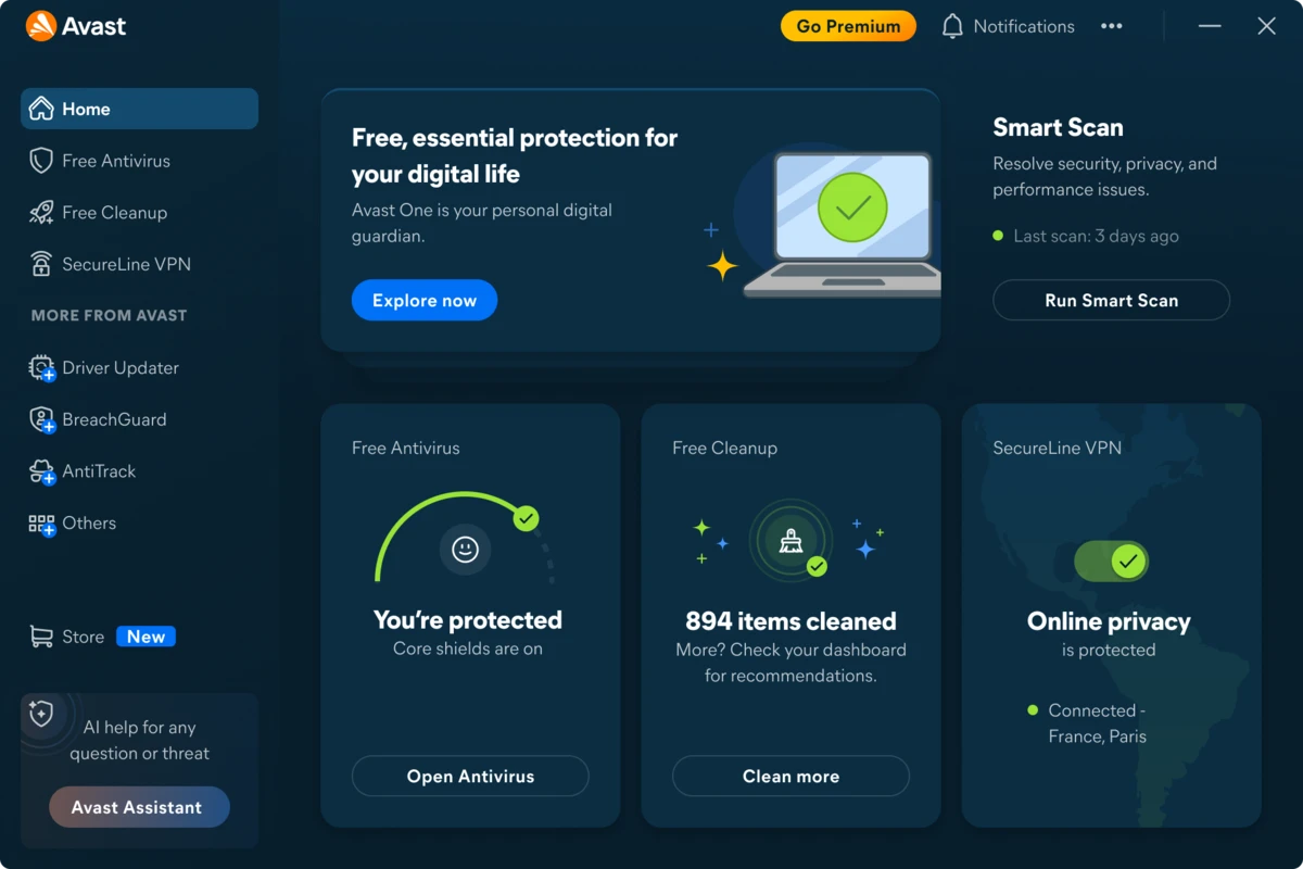 Avast One 2026 Screenshot