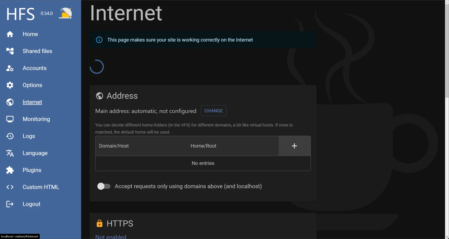 HFS – HTTP File Server Screenshot