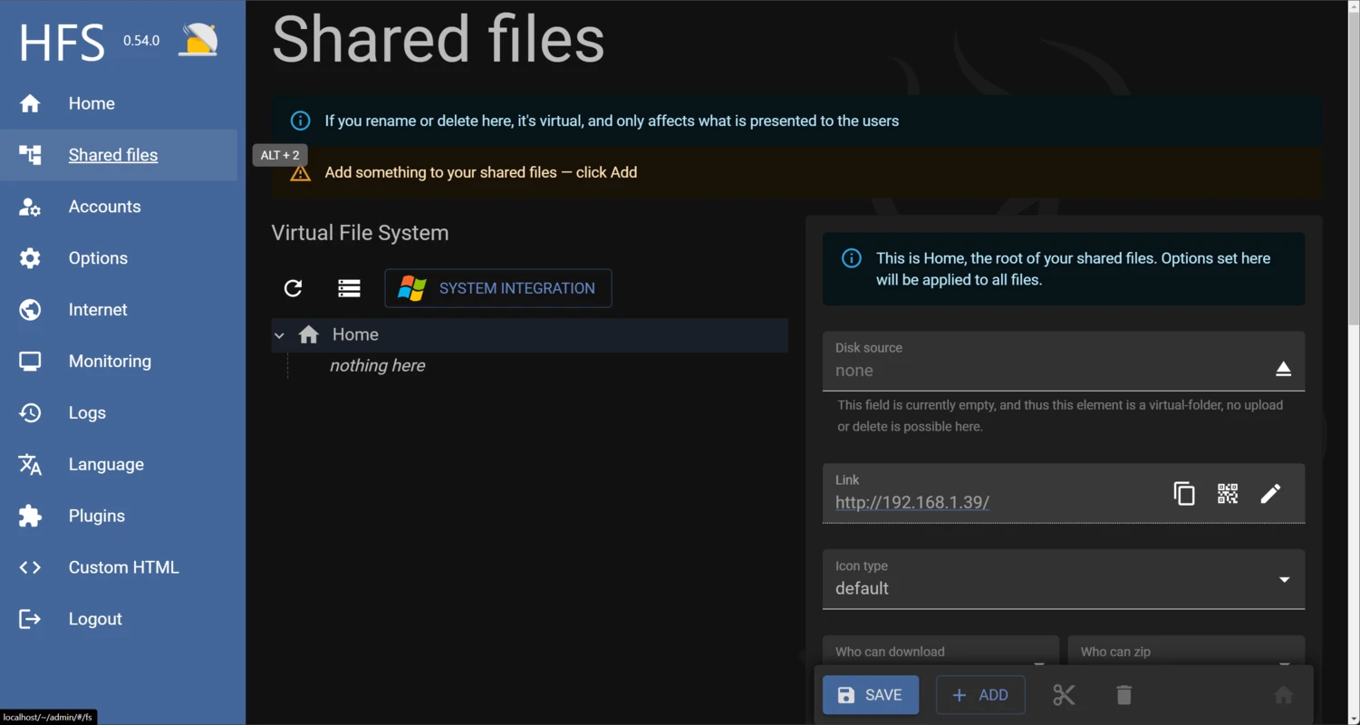 HFS – HTTP File Server Screenshot 4